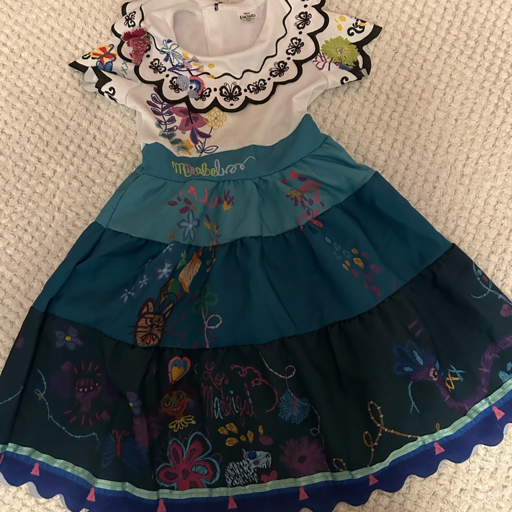 Colorful “Encanto Maribel” Embroidered Dress Costume